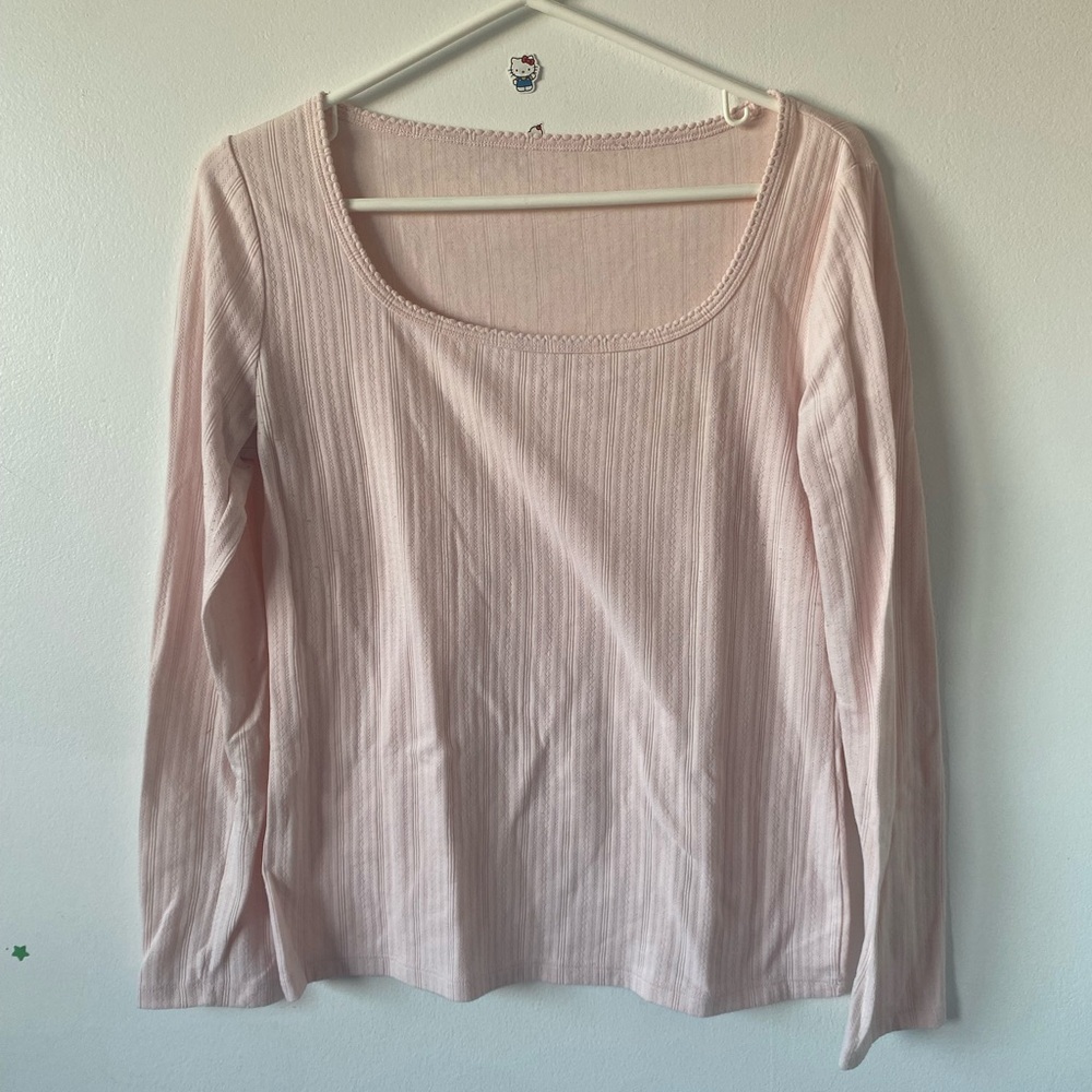 ⭐️2for$20⭐️ Light Pink Baby Doll Long Sleeve